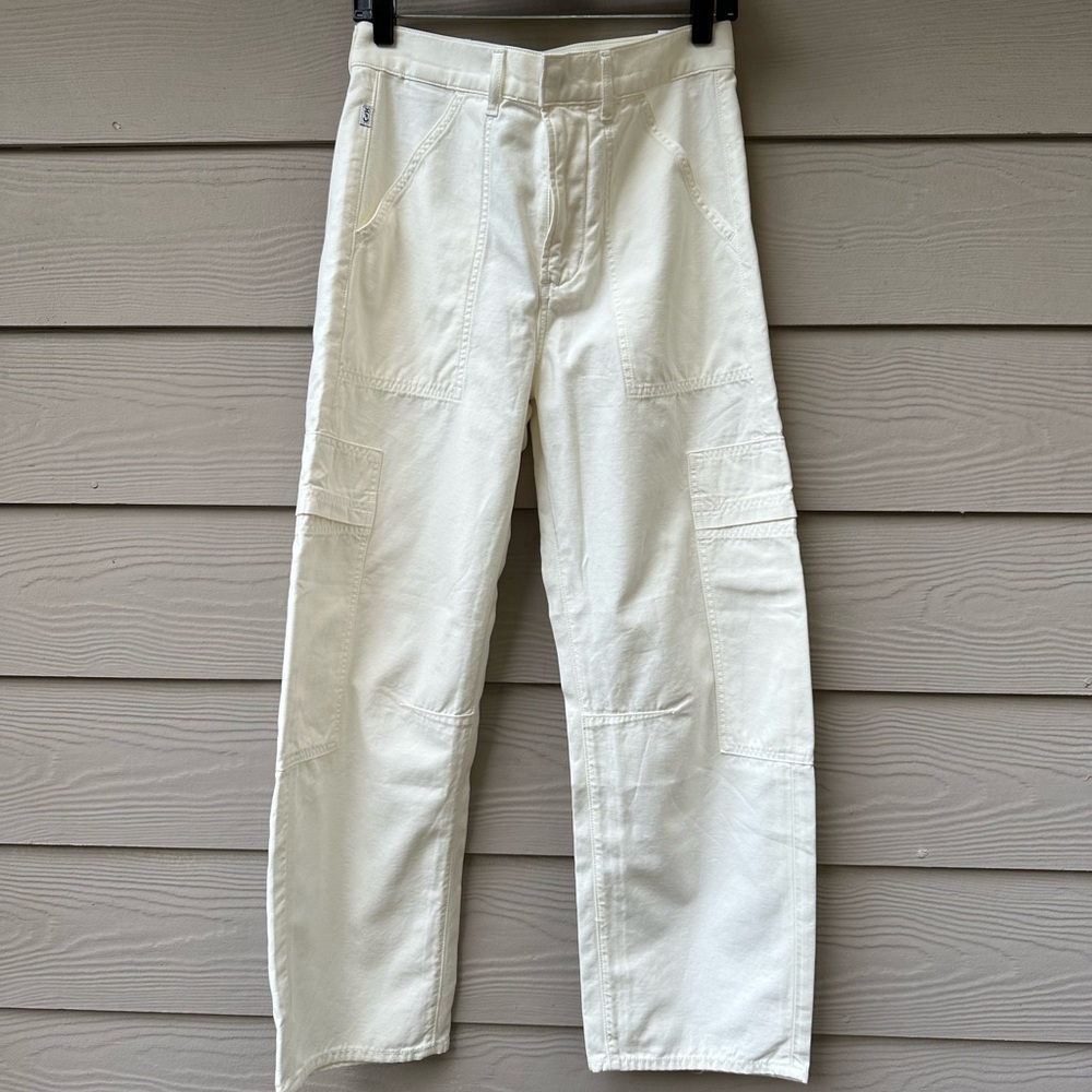 Citizens Of Humanity Marcelle Jeans in Off White-26 NWT - Picture 10 of 16